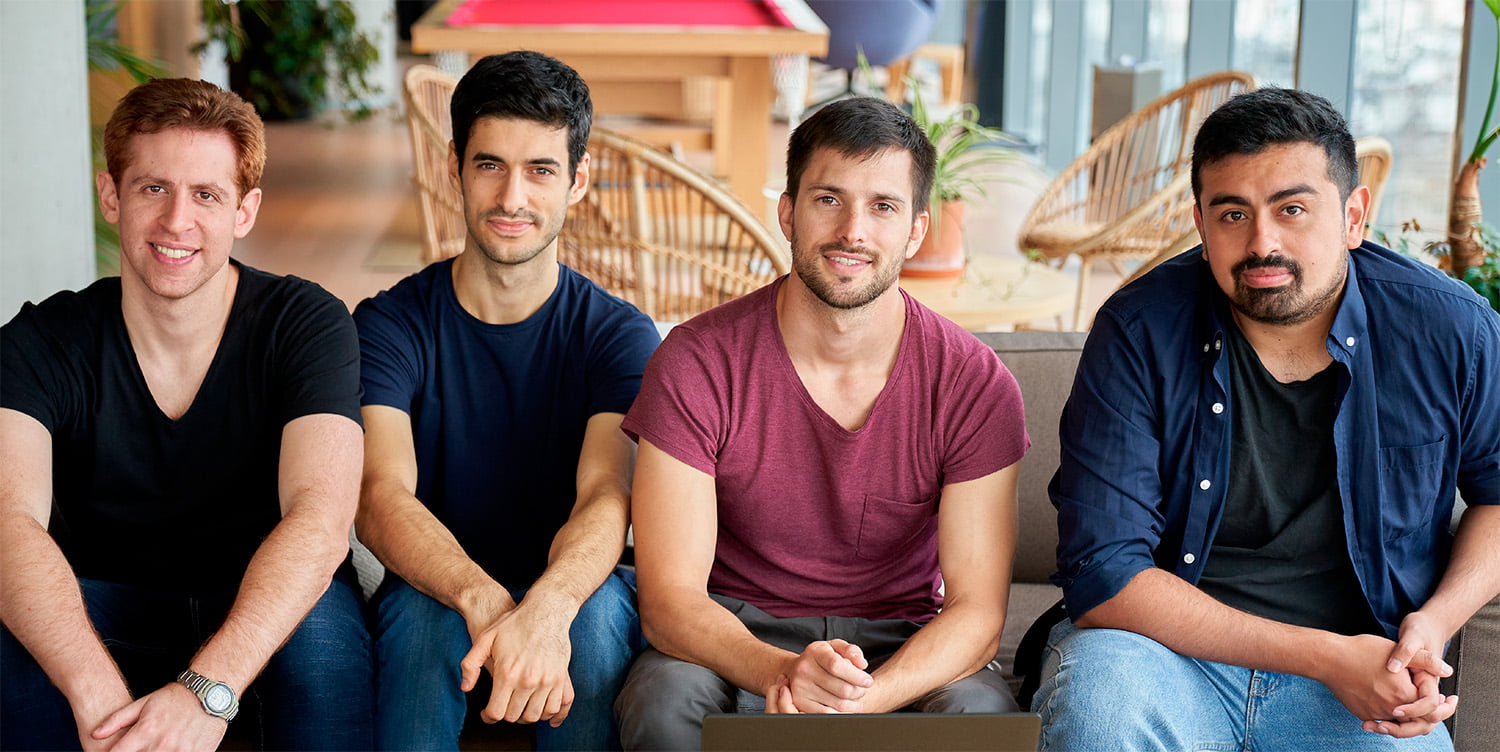 4 founders sitting after investment funding SaaS to increase ecommerce sales